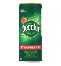 PERRIER Carbonated Natural Spring Water With Natural Strawberry, Pack of 10x250.0 ml