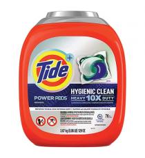 Tide - Hygienic Clean, Heavy 10X Duty Power Pods, paquet de 76