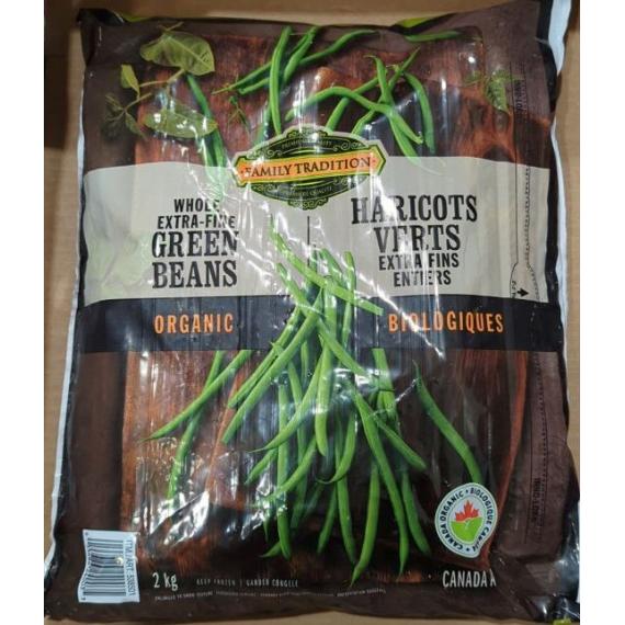 La Tradition de la famille Extra Fine Bio de Haricots Verts, de 2 kg