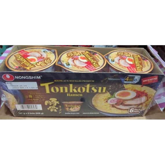 Nongshim Tonkotsu Ramen, 6 x 101 g