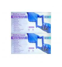 MedSup Canada Nitril Gloves, X Large, Latex Free, Non-Sterile, 2 Pack of 100