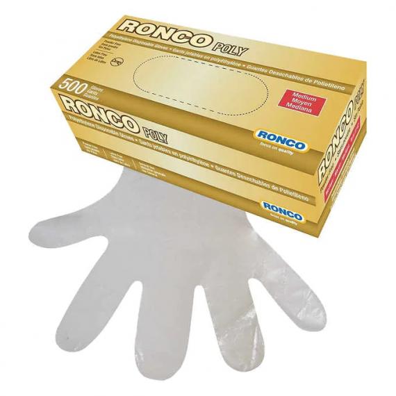 Ronco - Gants jetables en polyéthylène médium 4 paquets de 500