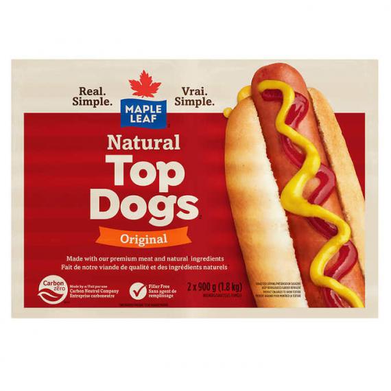 Maple Leaf - Top Dogs naturels 2 x 900 g