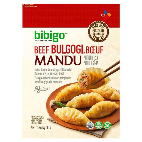 Bibigo - bulgogi mandu de boeuf en potstickers 1.36 kg