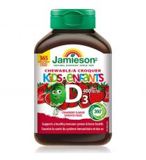 Jamieson - Vitamine D à croquer pour enfants 365 comprimés