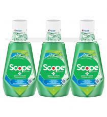 Crest Scope Bold Fresh Mouthwash, Clean Mint, 3 x 1 L