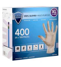 Sani Guard Extra-Large Vinyl Gloves 4 packs of 100