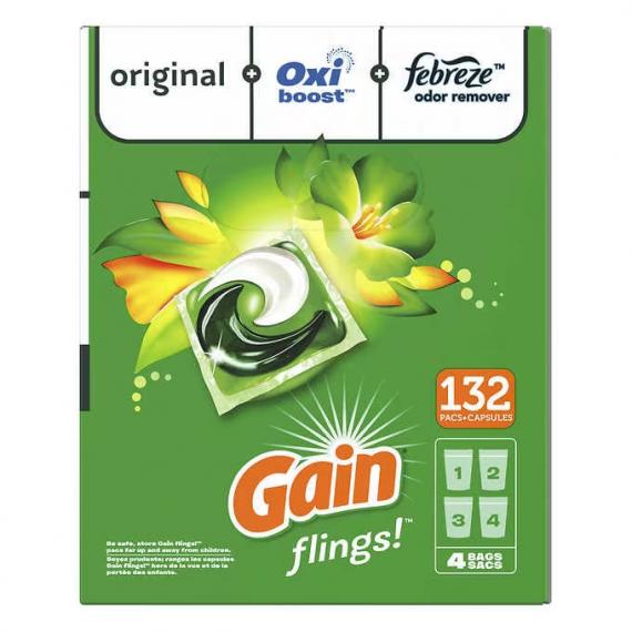 Gain Flings Pods Laundry Detergent 132 wash loads