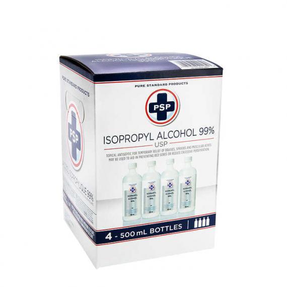 PSP - Alcool isopropylique à 99 % 4 x 500 ml