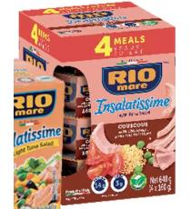 Rio Mare Insalatissime - Salade de couscous et de thon pâle 4 × 160 g