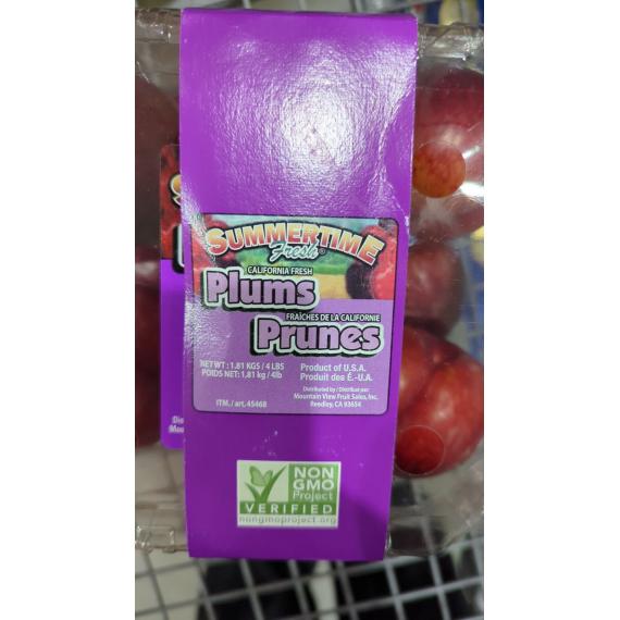 Plums Product of the United States 1.82 kg / 4 lb