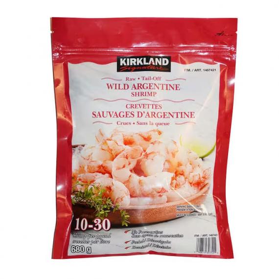 Kirkland Signature – Crevettes sauvages d’Argentine surgelées 680 g