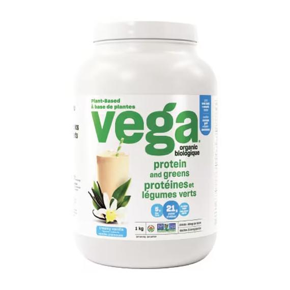 Poudre protéinée de source végétale Vega Protein & Greens, biologique, 1 kg