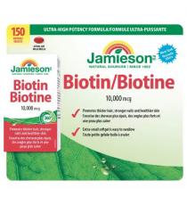 Jamieson - Biotine 10 000 mcg 150 gélules
