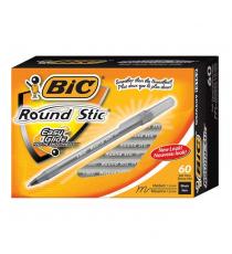BIC Round Stic - Stylos à bille encre noire pointe moyenne 1,0 mm paquet de 60