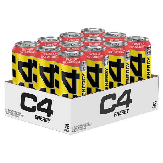 C4 Energy Drink strawberry watermelon ice 12 x 473 mL