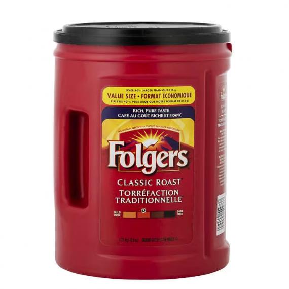 Folgers Classic Roast Ground Coffee 1.21kg
