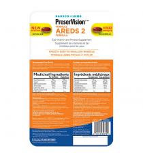 PreserVision Eye Vitamin and Mineral Supplement AREDS2, 210 Softgels