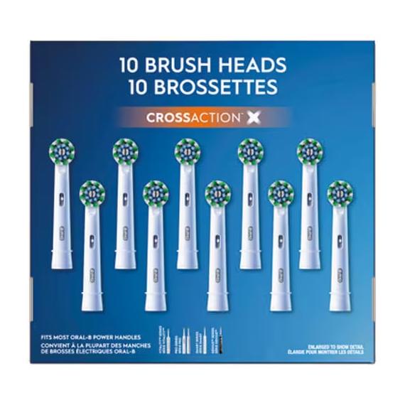 Oral-B Têtes de brosse à action croisée pack de 10