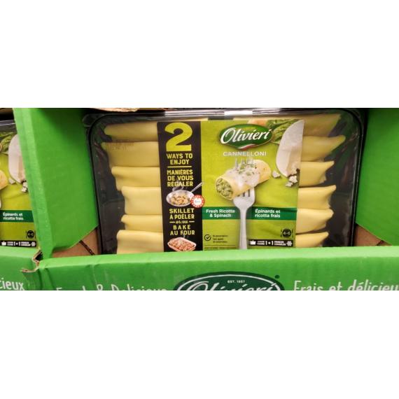 Olivieri - Cannellonis aux épinards et à la ricotta 2 x 540 g