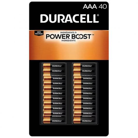 Duracell - Piles Power Boost AAA Paquet de 40