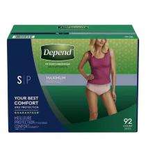 Depend - Sous-vêtements et à absorption maximale pour femmes petit 92 unités