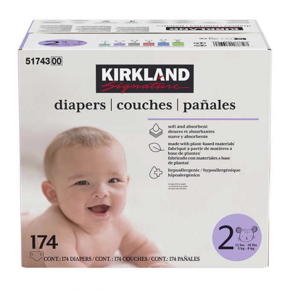 Kirkland Signature Diapers Size 2 174-count