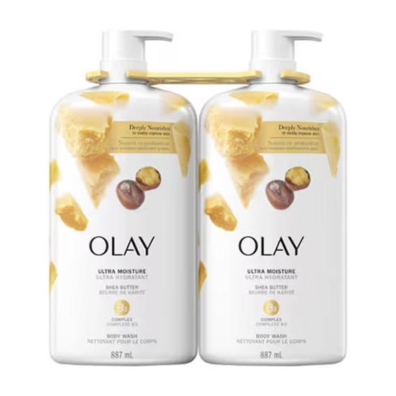 Olay ultra moisture body wash with vitamin B3 complex 2 × 887 mL