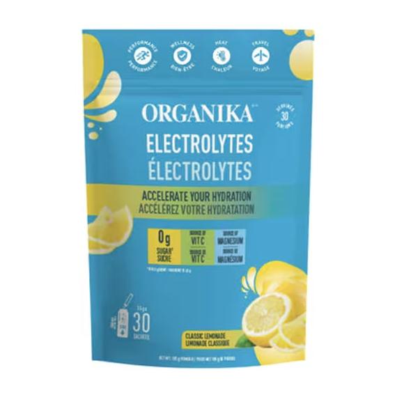 Organika - Sachets d'électrolytes de limonade classique paquet de 30