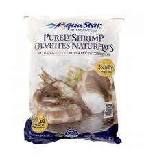 Aqua Star - Crevettes surgelées crues 16 à 20 par livre, 2 × 500 g