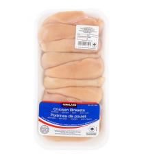 Kirkland Poitrine de poulet, Désossée sans peau, Refroidi A l'Air, 2.25 kg (+/- 50 g)