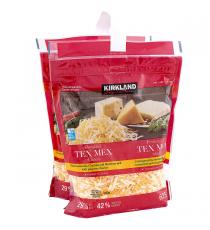 Kirkland Signature TEX MEX Shredded Cheese, 2 x 625 g