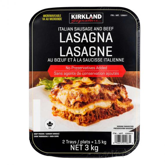 Lasagne à la viande Kirkland Signature 2x1,5 kg