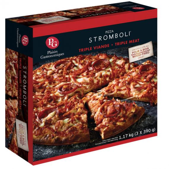 Stromboli - Pizza Triple Viande 3x390 g (1.17 kg)