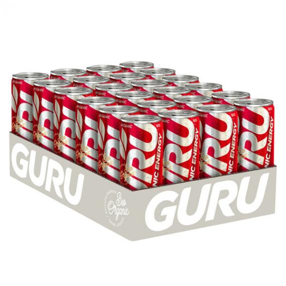 GURU - Boisson Énergisante Bio 24 × 250 mL