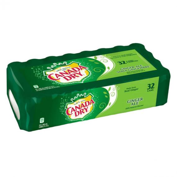 Canada Dry Ginger Ale Cans, 32 x 355 ml