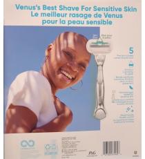 Rasoir Gillette Venus Doux Somptueux Sensible pour femmes – 1 manche avec 11 cartouches