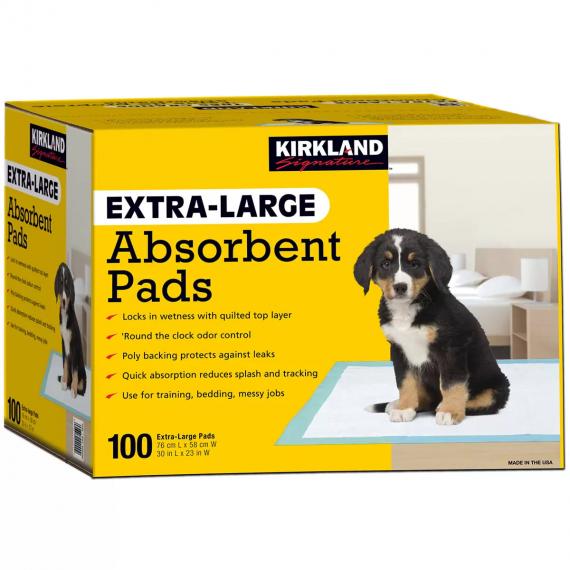 Kirkland Signature - Coussinets absorbants extra-larges pour chiots, paquet de 100