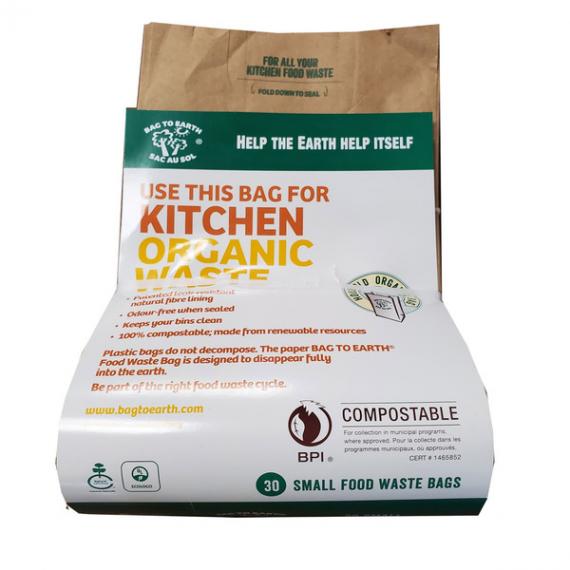 Bag to Earth - Food Waste Bags Pack of 30 (7" x 12")