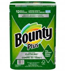 Bounty Plus De Serviettes De Papier De 12 Rouleaux