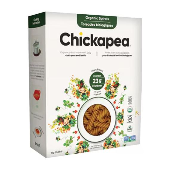 Chickapea organic spiral pasta 1 kg
