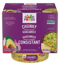 Good Foods Traditional chunky guacamole 3 × 283 g