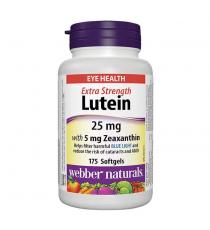 Webber Naturals - Lutéine 25 mg avec 5 mg de zéaxanthine 175 gélules