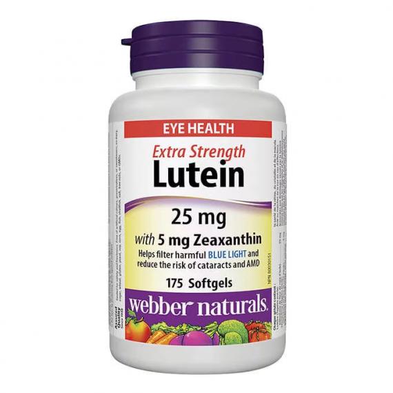 Webber Naturals Lutein 25 mg with 5mg of Zeaxanthin 175 softgels