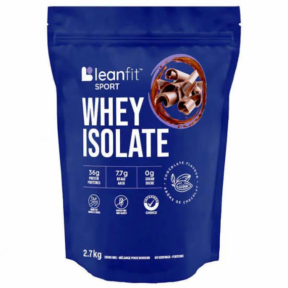 Leanfit Sport chocolate whey isolate drink mix 2.7 kg