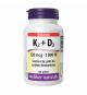 webber naturals Vitamin K2+D3 120 mcg / 1 000 IU - 220 gélules