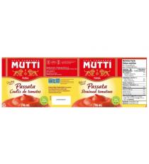 Mutti Passata Strained Tomatoes 6 x 796 ml