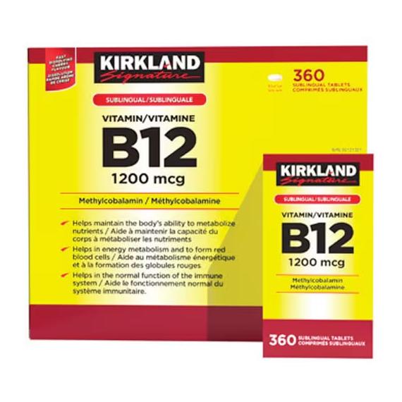Kirkland Signature vitamin B12 1,200 mcg 360 tablets