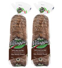 Villaggio 100% Whole Wheat Bread, 2 packs x 675 g