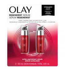 Olay Regenerist Micro-Sculpting Face Moisturizer Serum, 2 x 50 ml